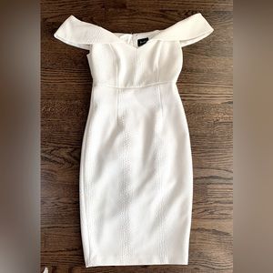 Bardot Ivory Off the shoulder Dress